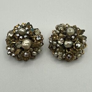 Vintage DeMario earrings Clip On #424